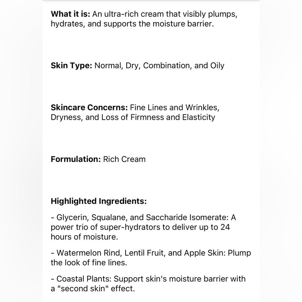 Summer Fridays  Rich Cushion Cream Ultra Plumping Moisturizer 10 ml - Picture 6 of 6